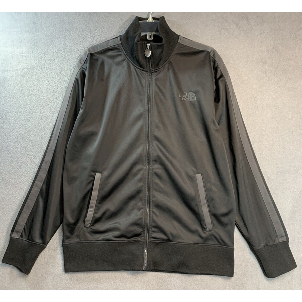 The North Face Track Jacket Men's L Black Red Full Zip FA09 AT3G 2009
